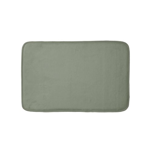 Minimalist sage green solid plain elegant chic bath mat