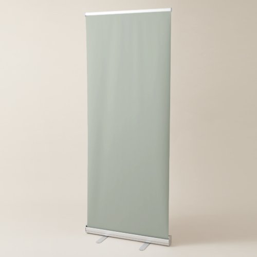 Minimalist sage green solid WFH background screen Retractable Banner