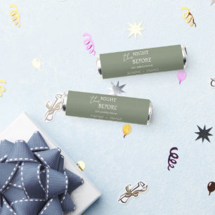 Minimalist Sage Green the Night Before Wedding Breath Savers® Mints