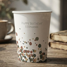 Minimalist Sage Watercolor Birthday Celebration