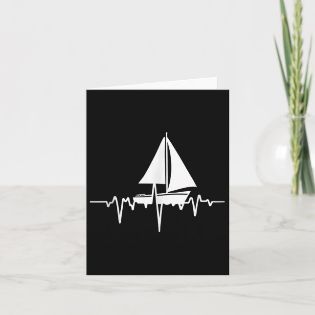 Minimalist Sailboat Design Tank Top  Card (Front)
