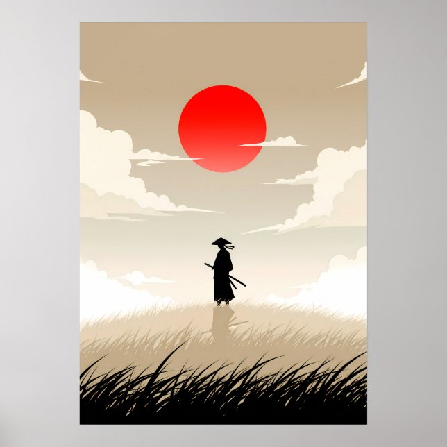 Minimalist Samurai Poster (Front)