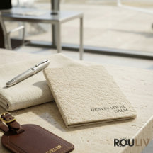 Minimalist Sand-Beige Faux Leather Quiet Luxury