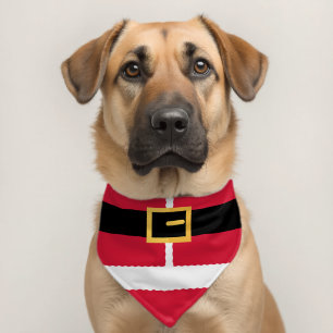 Minimalist Santa Christmas Pet Bandana Collar