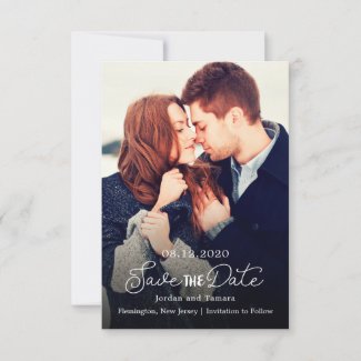 Minimalist Save the Date Photo Card