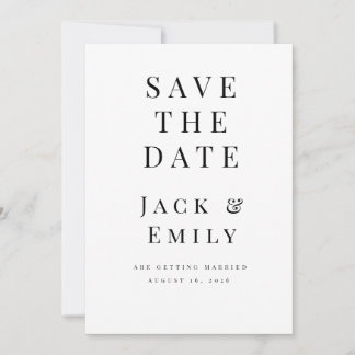 Minimalist Save the Date Template | Elegant Editab