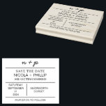 Minimalist Save The Date Wedding Stamp |<br><div class="desc">Our Minimalist Save the Date stamp is a modern and elegant design that will suit any wedding style. Simple,  clean lines make this a timeless choice. Designed to fit perfectly ,  the stamps also look lovely on a larger A5 card for greater impact.</div>