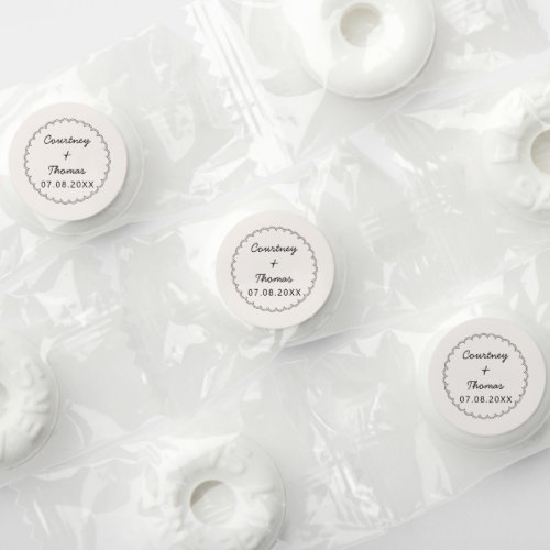 Minimalist Scalloped border  Life Saver Mints