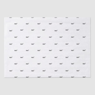 Minimalist Scandi Whale Pattern Tissue Paper