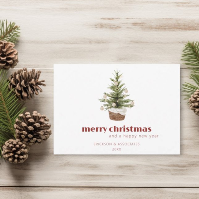 Minimalist Scandinavian Christmas Tree Card (Creator Uploaded)
