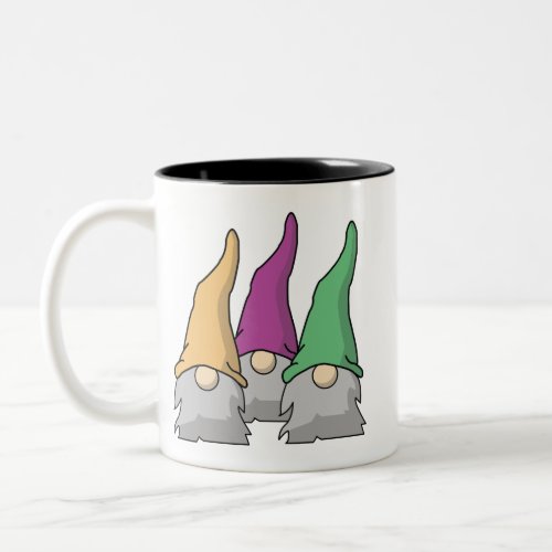 Minimalist Scandinavian Gnomes Two_Tone Coffee Mug