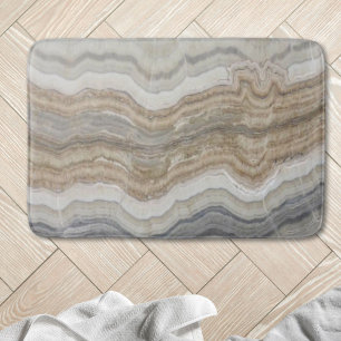 minimalist scandinavian granite brown grey marble bath mat