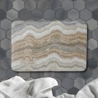 minimalist scandinavian granite brown grey marble bath mat