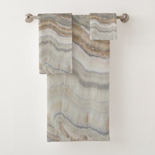 minimalist scandinavian granite brown grey marble bath towel set