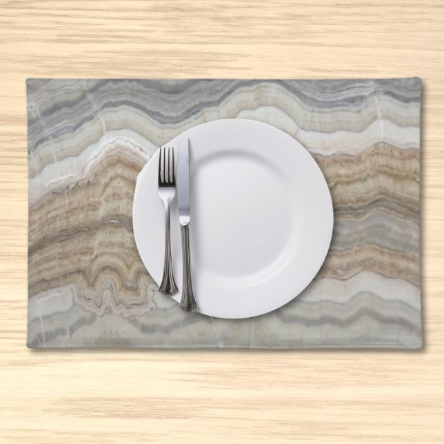 minimalist scandinavian granite brown grey marble cloth placemat (Creator Uploaded)
