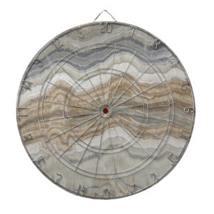 minimalist scandinavian granite brown grey marble dart board
