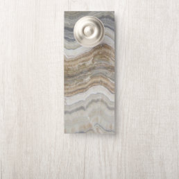 minimalist scandinavian granite brown grey marble door hanger