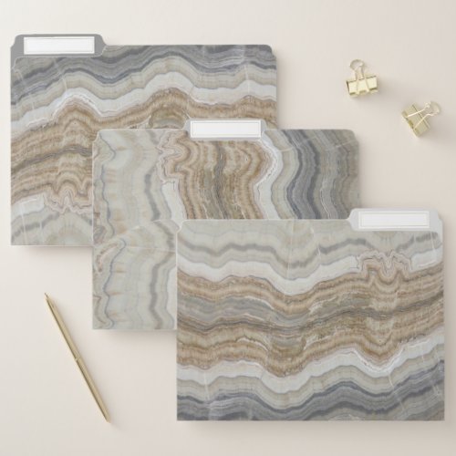 minimalist scandinavian granite brown grey marble file folder