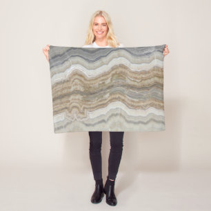 minimalist scandinavian granite brown grey marble fleece blanket