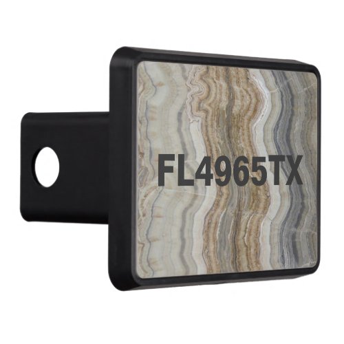 minimalist scandinavian granite brown grey marble hitch cover