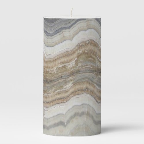 minimalist scandinavian granite brown grey marble pillar candle