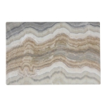 Minimalist Scandinavian Granite Brown Grey Marble Placemat at Zazzle