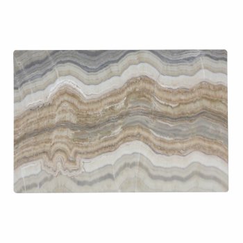 Minimalist Scandinavian Granite Brown Grey Marble Placemat by CHICELEGANT at Zazzle