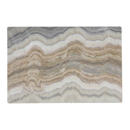 Minimalist Scandinavian Granite Brown Grey Marble Placemat