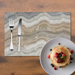 minimalist scandinavian granite brown grey marble placemat