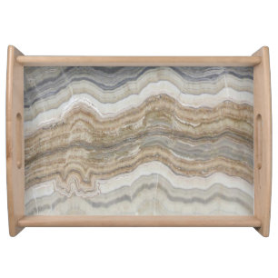 minimalist scandinavian granite brown grey marble serving tray