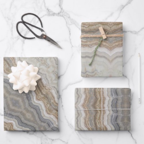 minimalist scandinavian granite brown grey marble wrapping paper sheets