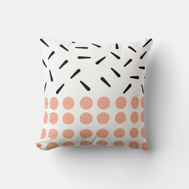 Minimalist Scandinavian Style Throw Pillow (Front)