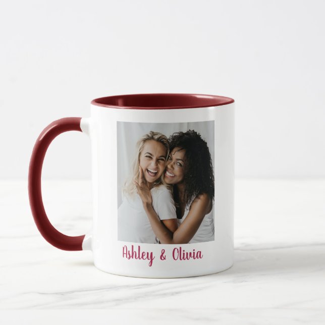 Minimalist Script Bride Matron of honor Proposal P Mug (Left)