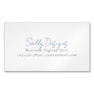 Minimalist Script Business Stationery | Personaliz Card Magnet