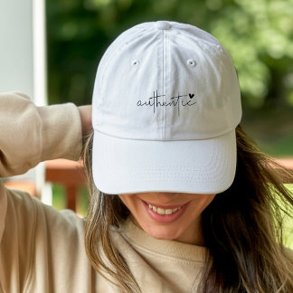 Minimalist Script Hat with Heart