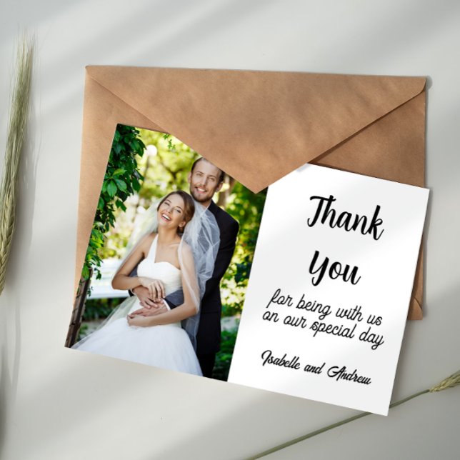 Minimalist Script Heart Wedding Card (Creator Uploaded)