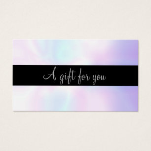 Minimalist Script Iridescent Gift Certificate