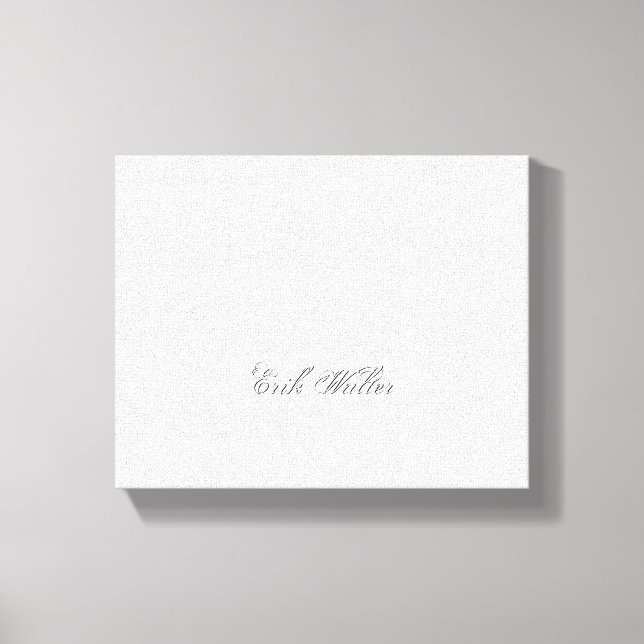 Minimalist Script Lovely 3d Monogram Canvas Print (Front)