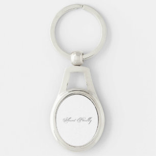 Minimalist Script Lovely 3d Monogram Keychain