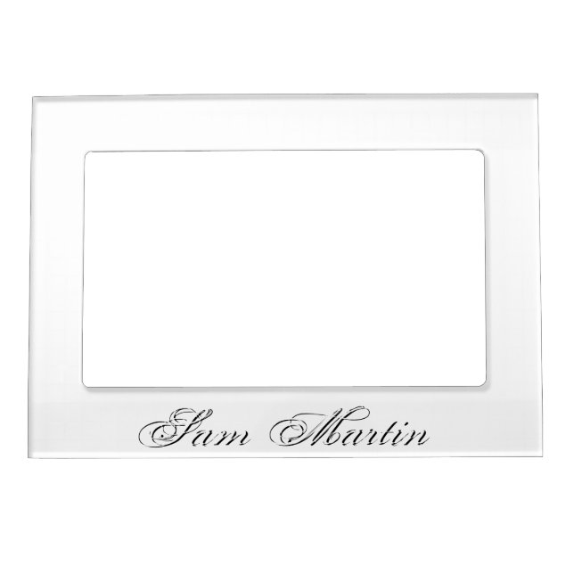 Minimalist Script Lovely 3d Monogram Magnetic Frame (Front)