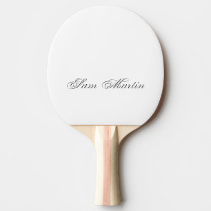 Minimalist Script Lovely 3d Monogram Ping-Pong Paddle