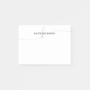 Minimalist Script Post-it Notes