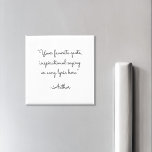 Minimalist Script Quote Magnet<br><div class="desc">Create your own custom quote magnet. Features minimalist scrip typography.</div>