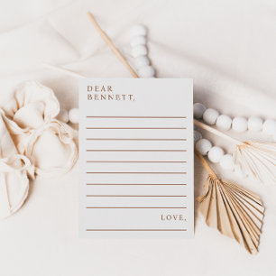 Minimalist Script Time Capsule Baby Shower Cards