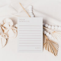 Minimalist Script Time Capsule Baby Shower Cards