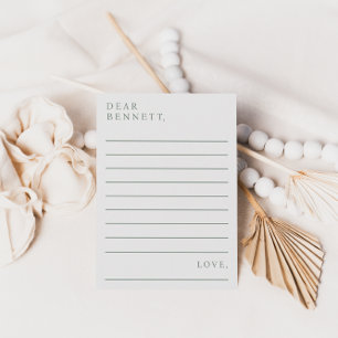 Minimalist Script Time Capsule Baby Shower Cards