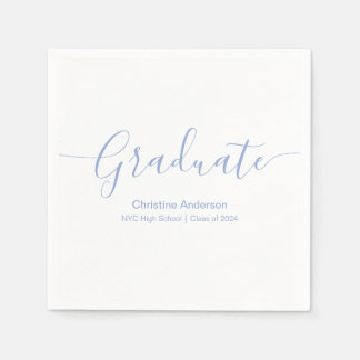 Minimalist Script Type Graduation Party Napkins