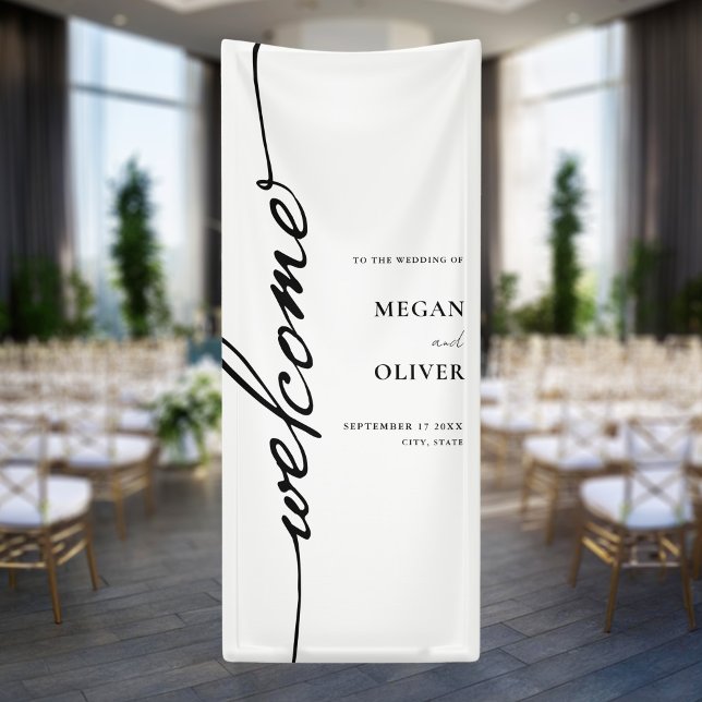 Minimalist Script Wedding Welcome Banner (Creator Uploaded)