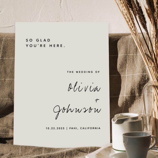 Minimalist Script Wedding Welcome Foam Board (Creator Uploaded)