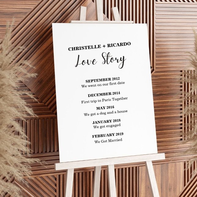  Minimalist script Welcome Love story Wedding Sign (Creator Uploaded)